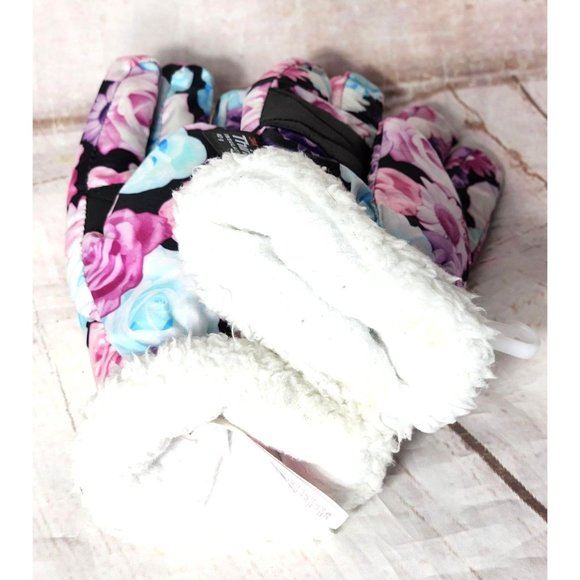 2015 Authentic American Heritage Small(4-6) 3M Thinsulate Insulation Floral Glov - Picture 3 of 14